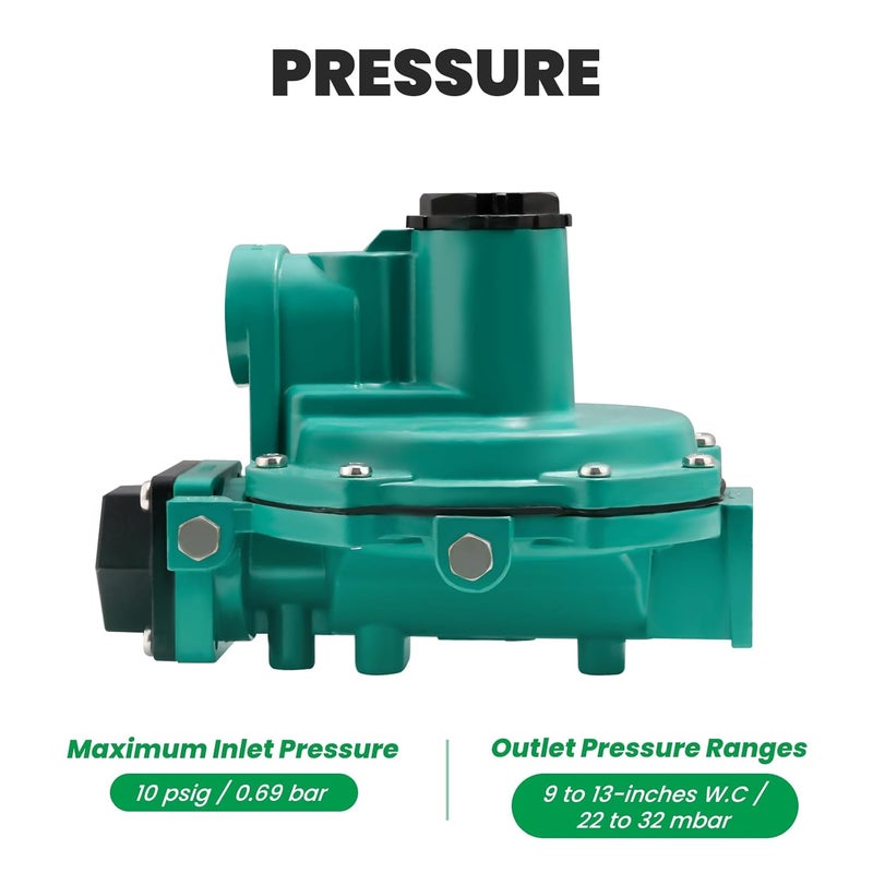 Watflow LP-Gas Equipment with Two Stage Propane Regulator, Back Mount, 3/4" x 3/4" NPT - Image 5
